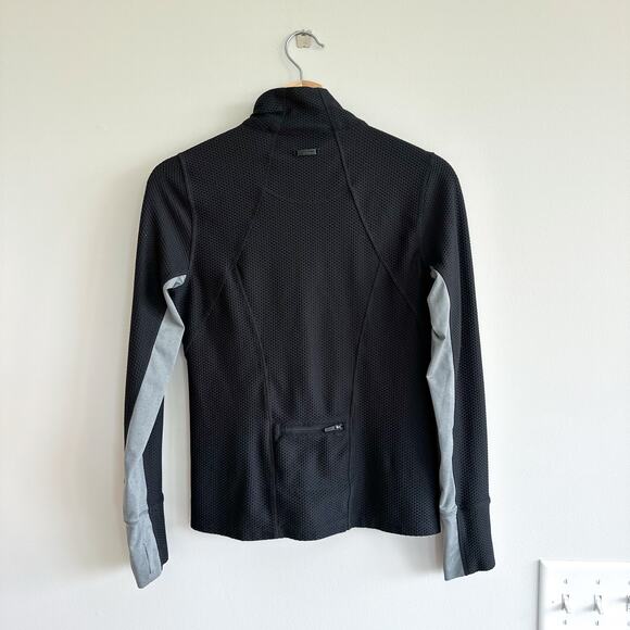 Calvin Klein Performance Honeycomb Mesh Zip Up Activewear Jacket Black S - Picture 2 of 10